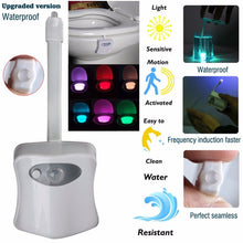 Load image into Gallery viewer, Smart Bathroom Toilet Nightlight LED
