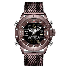 Load image into Gallery viewer, 2019 NAVIFORCE Analog Digital Watches Men Luxury Brand Stainless Steel Sports Men's Watches Digital Waterproof Man Watch Sport