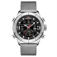 Load image into Gallery viewer, 2019 NAVIFORCE Analog Digital Watches Men Luxury Brand Stainless Steel Sports Men's Watches Digital Waterproof Man Watch Sport