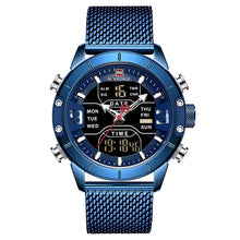 Load image into Gallery viewer, 2019 NAVIFORCE Analog Digital Watches Men Luxury Brand Stainless Steel Sports Men's Watches Digital Waterproof Man Watch Sport