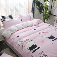 Load image into Gallery viewer, 4PCS Beddingset  Polyester Brief Full King Queen Tiwn Beding Cover