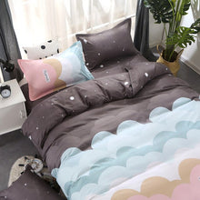 Load image into Gallery viewer, 4PCS Beddingset  Polyester Brief Full King Queen Tiwn Beding Cover