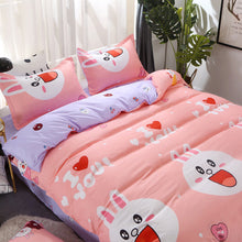 Load image into Gallery viewer, 4PCS Beddingset  Polyester Brief Full King Queen Tiwn Beding Cover