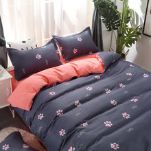 Load image into Gallery viewer, 4PCS Beddingset  Polyester Brief Full King Queen Tiwn Beding Cover