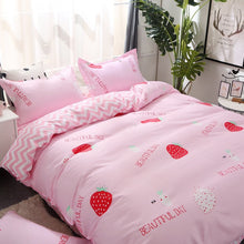 Load image into Gallery viewer, 4PCS Beddingset  Polyester Brief Full King Queen Tiwn Beding Cover